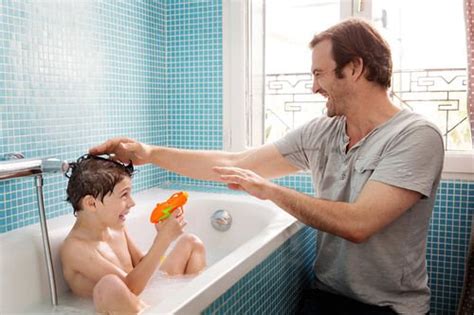 dad walks in on son|Father And Son Taking A Bath .